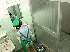 02H3023- male employee who rapes a cleaning lady from behind while cleanin