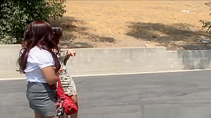 2 Busty Babes Ride Gigantic Cock