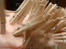 300 Clothes Pins Femdom Porn Video