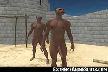3D Ogres Fuck a Princess!