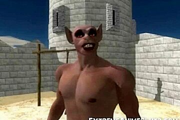 3D Ogres Fuck a Princess!