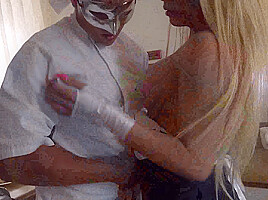 A Hung Maid gets fucked by the Chef in the kitchen