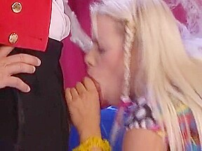 A Sexy Blonde teen 18+ From Germany Gets Destroyed By Two Wild Dudes