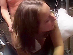 A Stunning German Brunette Pleasing Hard Cocks At Once