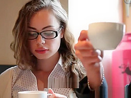 A Young Nerdy Couple Sucks And Fucks For The Camera