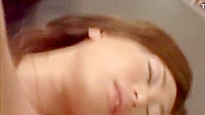 A couple of Asian gals are getting hammered by big dicks in a foursome