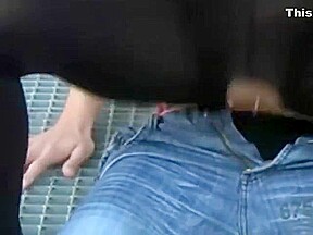 ARAB MUSLIM SLUT HOOKER FUCKS A CUSTOMER OUTDOORS PUBLIC LONG NAILS HEELS