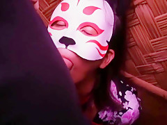 ASIAN COCKSUCKER WHO GET TIED UP AND FUCKED, RECEIVES A FACIAL CUMSHOT
