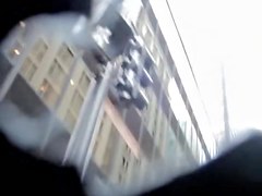 Accidental wind blown upskirt caught on