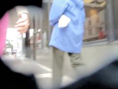 Accidental wind blown upskirt caught on