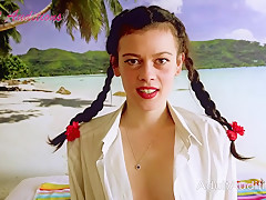 AdultAudition - Georgia - Beach Scene Blowjob