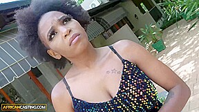 African Casting - Pretty Amateur Black Model Talked Into Fucking Boss