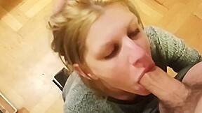 After Im Done With Cooking I Got My Reward; Face Fuck And Massive Cumshot On My Face
