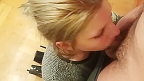 After Im Done With Cooking I Got My Reward; Face Fuck And Massive Cumshot On My Face