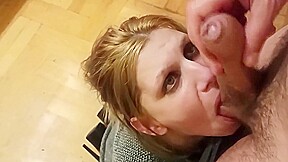 After Im Done With Cooking I Got My Reward; Face Fuck And Massive Cumshot On My Face