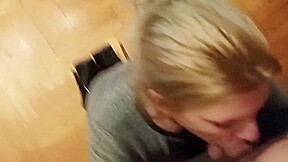 After Im Done With Cooking I Got My Reward; Face Fuck And Massive Cumshot On My Face