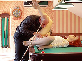 Amarna Miller In Gets Fucked On The Billiard Table