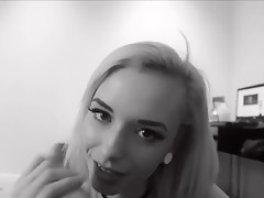 Amateur Bbw Gives A Blindfold Blowjob Pov Style