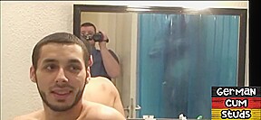 Amateur German fat DILF sucks stud cock after asslicked