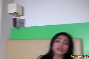 Amateur Ladyboy Shy Inserts Her Dick Into A Guy