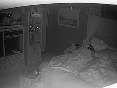 Amateur Wife caught masturbating night vision 1