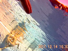 Amateur beauty is swimming nude on under water 3