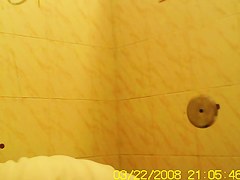 Amateur girls is pissing in the public toilet getting spied