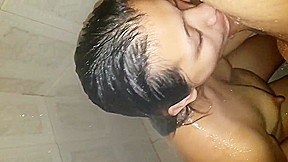 Amateur sex shower