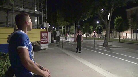 Amazing Exhibit In The Street With Straight And Jordan Fox - ExhibBoys