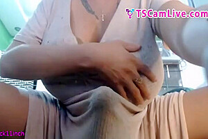 Amazing Filipina T-girl With A Incredible Big Snake 4 Live Webcam Show