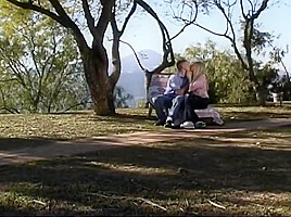 Amazing Girl With Natural Rides Cock Outdoor With Huge Boobs