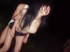 Amazing Japanese chick Ami Sakurai, Miu Moritani, Yuu Orikasa in Incredible Gangbang, Outdoor JAV movie