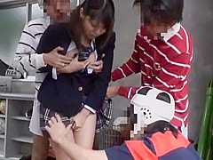 Amazing Japanese model in Horny College, Outdoor JAV movie