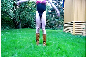 Amazing amateur shemale scene with Solo, Amateur scenes