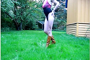 Amazing amateur shemale scene with Solo, Amateur scenes