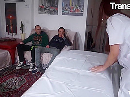 Ambisexual Trio With A Large Penis Sheboy Masseuse