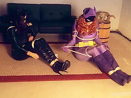 And Bound N Gagged With Cat Woman And Bat Girl