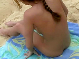 Andie Valentino naked on the beach in Hawaii 2