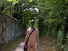 Andy Goes To Town Totally Naked And Jerks Off Downtown