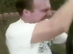 Anita Dark Taken Outside And Gets Facial