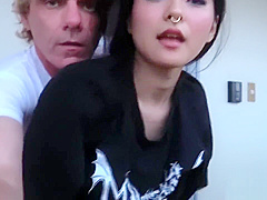 Asian Cum Slut Fucks Guy By Subway Station