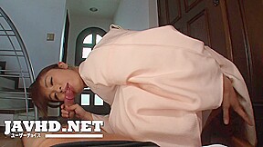Asian Maiden Performs Slightly Disheveled Oral Job