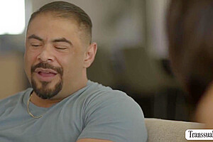 Asian Shemale Analed Her Pervert Neighbor