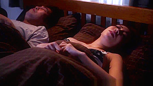 Asian Step mom horny for two cocks fucking her
