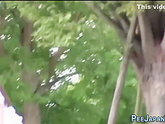 Asian Whore Peeing Park