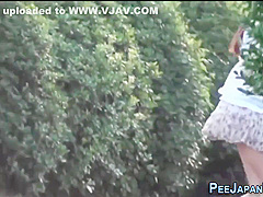 Asian Whore Peeing Park