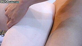 Asian bondage twink tickled by bareback fucked gaydaddy
