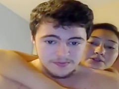 Asian girl taking dildo in ass on webcam - honeybunnies xyz