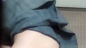 Asian student 18+ masturbates