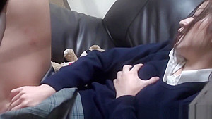 Asian student 18+ masturbates